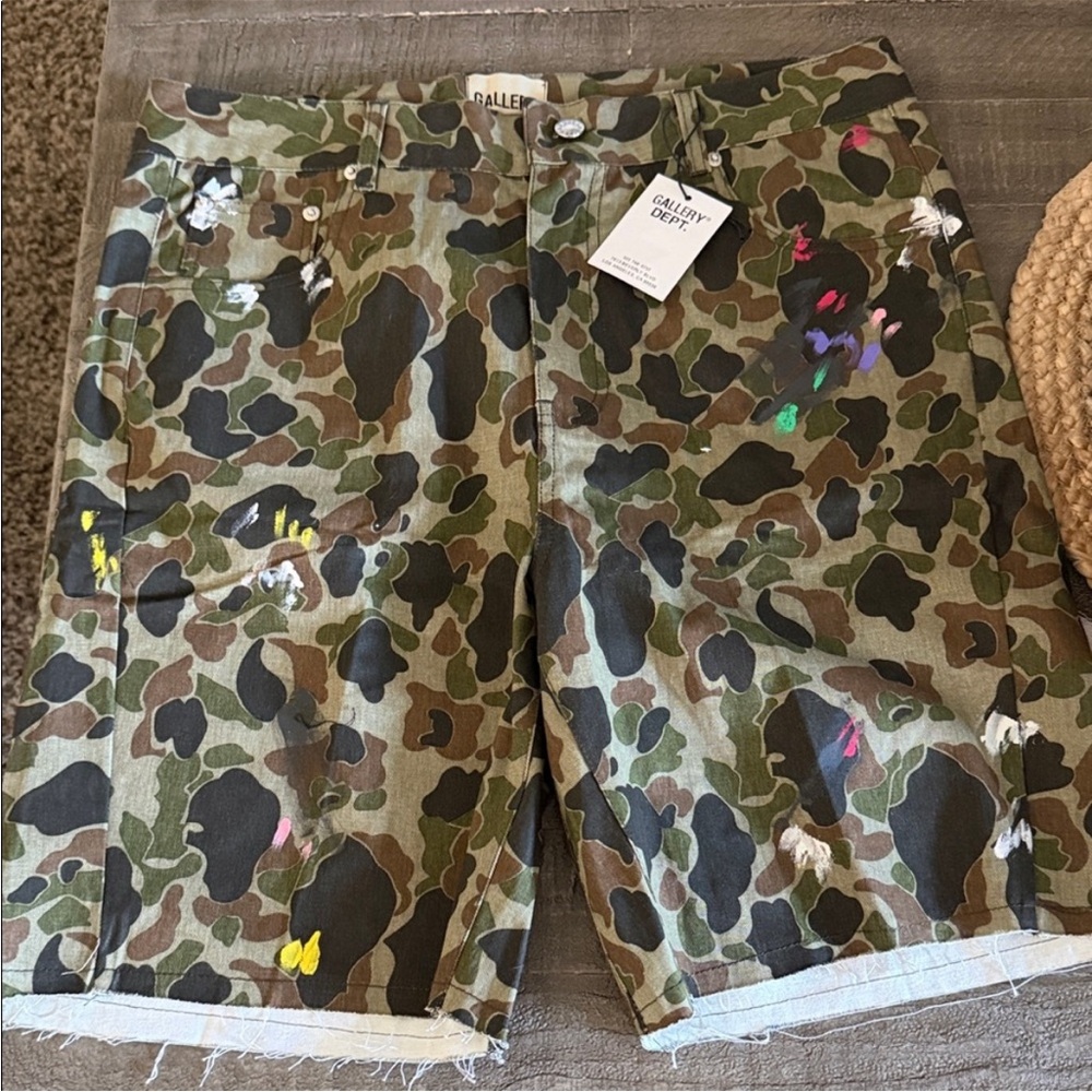 Gallery Dept Multicolor Camouflage Cargo Shorts